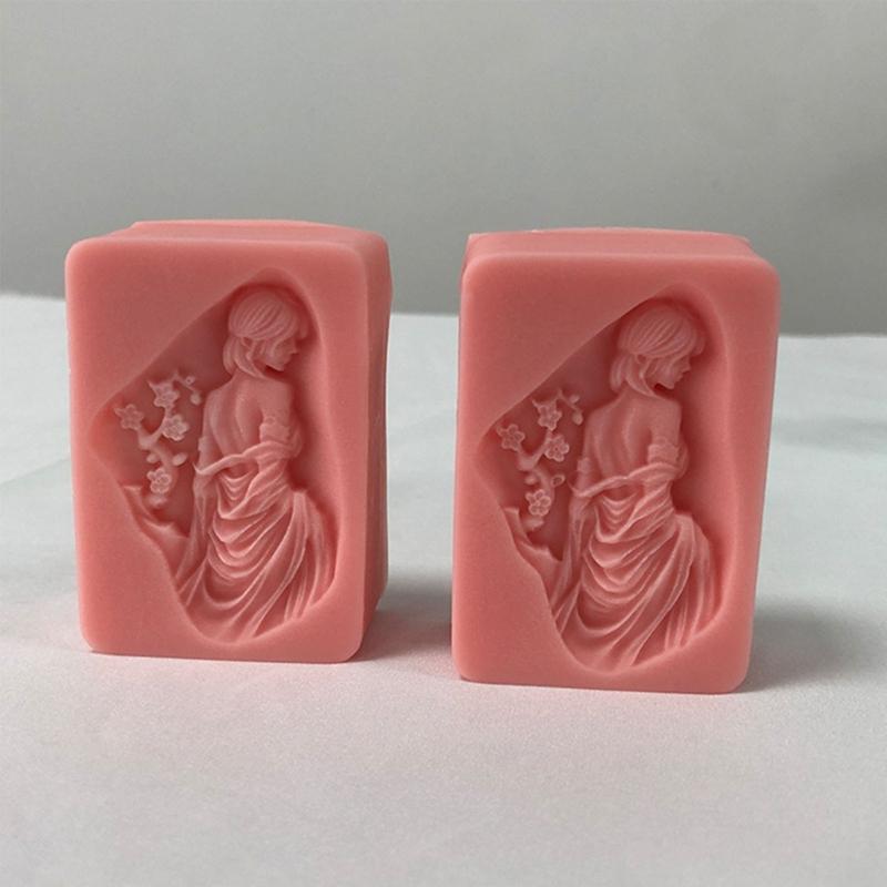 Mermaid Girl Silicone Mold Candle Resin Making Tool DIY Candle Moulds Ornaments Hand-made Home Decorations Supplies