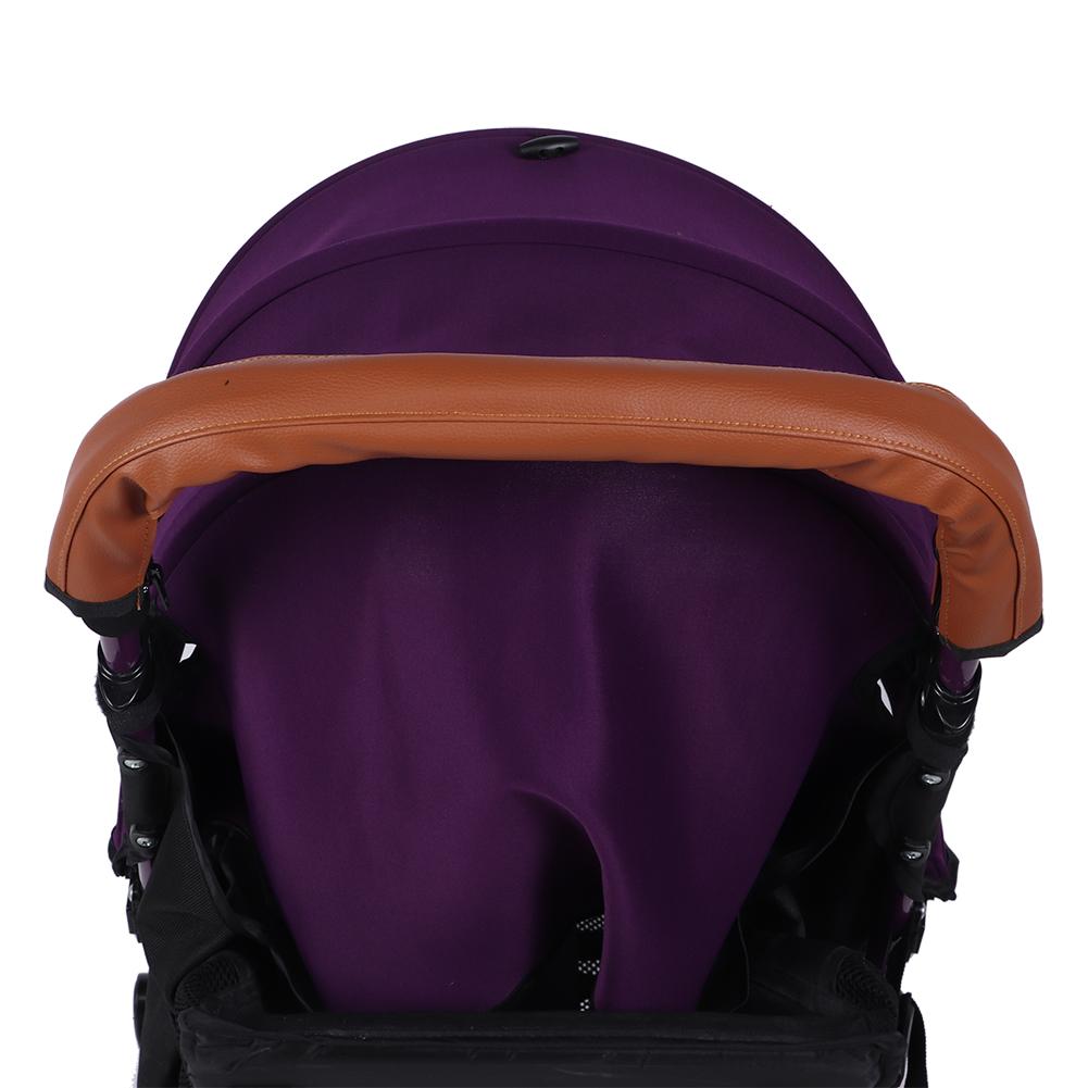 Waschbarer Abnehmbarer Weicher Baby-Kinderwagen Armlehnen-Griffbezug Kinderwagenzubehör Braun