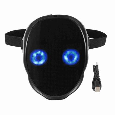 כיסוי פנים LED יוניסקס צבעוני תאורת LED בהירה כיסוי פנים גולגולת מפחיד למסיבות