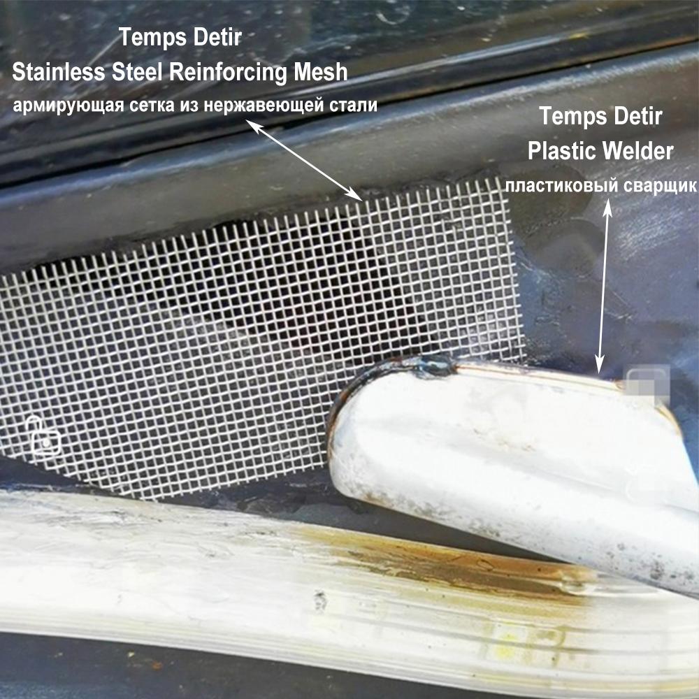 Oprava nárazníku auta Elektrická páječka Tepelná sešívačka Nástroj na žehlení kůže Nástroj na vyhlazování s PP lepicí tyčinkou Oprava plastu