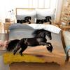 3pcs Duvet Cover Set, 3D Grassland Running Horse Digital Print Bedding Set, Soft Comfortable Duvet Cover Without Core