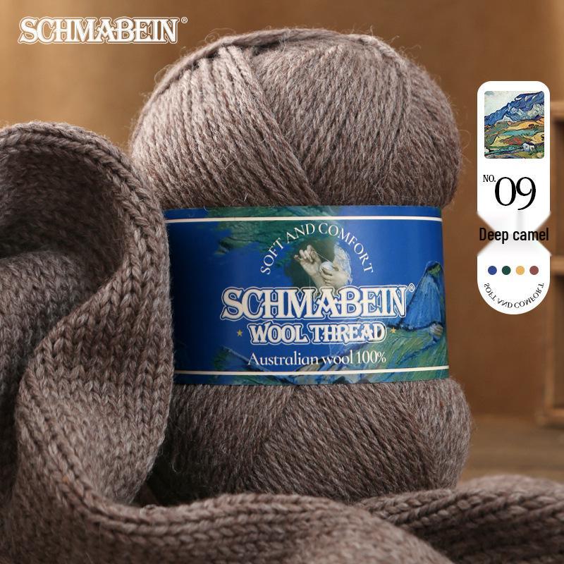 Medium-Thick Hand-Knitted Wool Yarn: Perfect for Sweaters, Cardigans, Scarves, and Felted Bags
