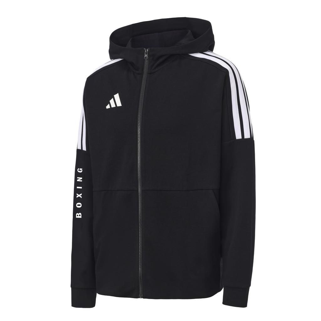 Adidas Boxing 3-Stripes Classic Retro Straight Leg Pants And Hooded Jacket Two-Piece Casual Sports Set Unisex Sportswear CLTR02JBX+TR411TK