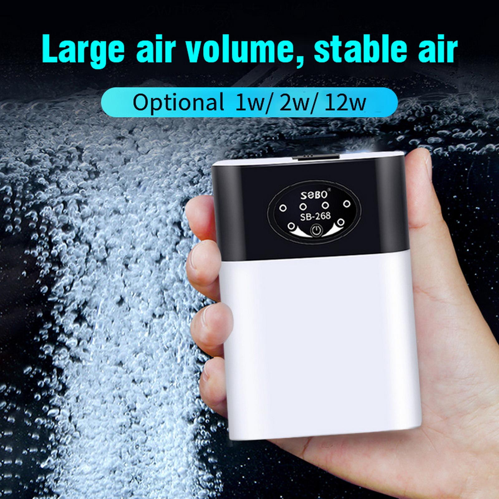 Aquarium Oxygen Air Pump Portable Quiet Strong Air Volume Small Fish Tank Air Pump for Aquarium Accessories