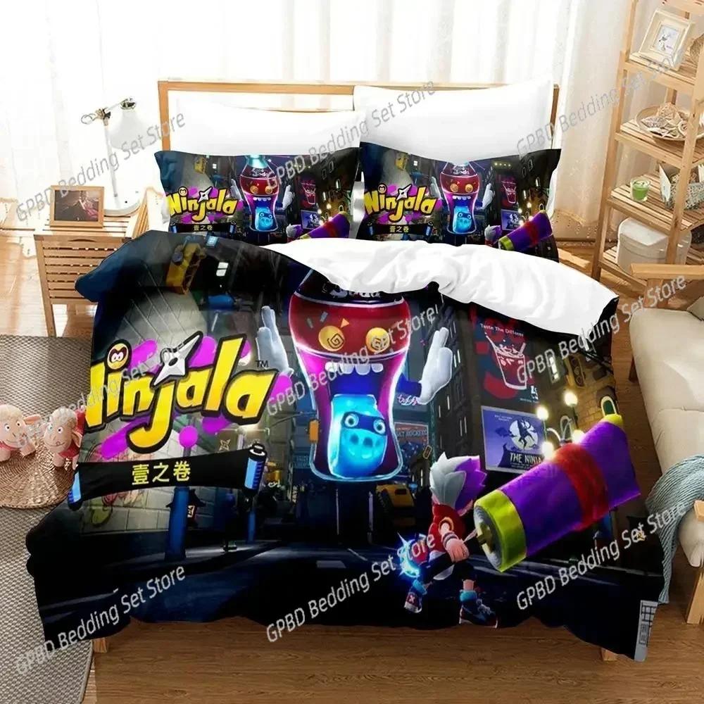 Luxury  New 3D Print Game Ninjala Bedding Set Single Twin Double Queen King Cal King Size Bed Linen Set