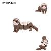 3D Printed Movable Joint Ferret Hermit Crab Flexi Crab Bearded Dragon Animal Figurine Fidget Toy Home Desk Decoration Gift
