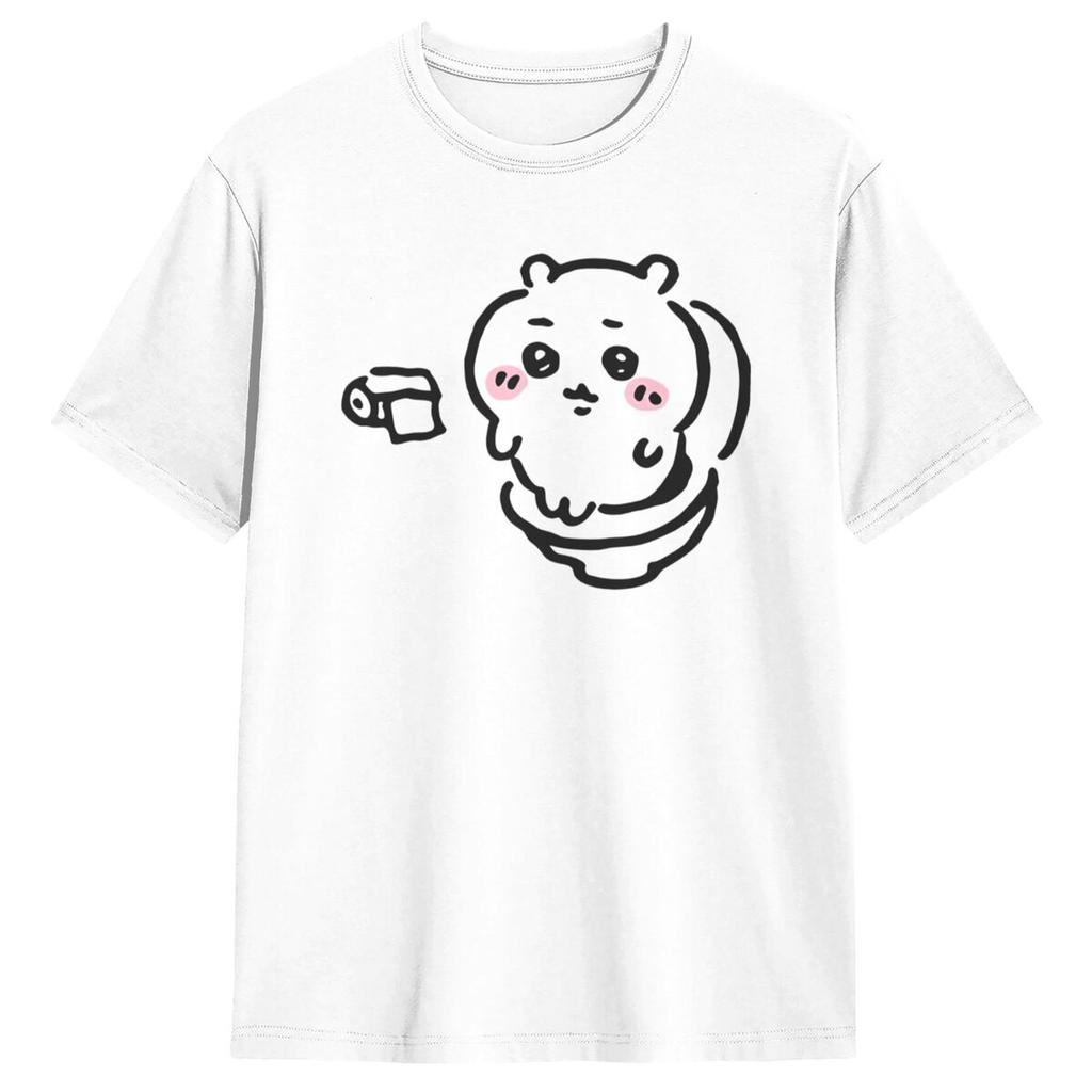 Chiikawa Hachiware T Shirt Hipster T-Shirts Short Sleeve Classic Tops Summer 100 Cotton Breathable 4XL 5XL 6XL Tees