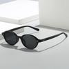 SHAUNA Retro Small Oval Men Rivets Sunglasses Fashion Women Dark Green Sun Glasses