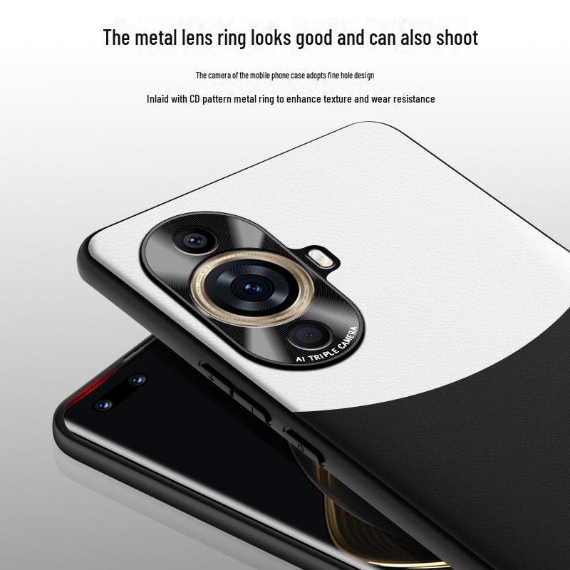 Anti-fall Liquid Leather Protective Cover for Huawei Nova 11 Pro.