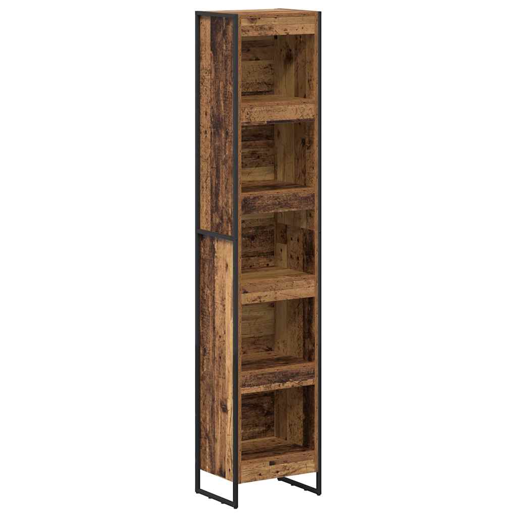 Vintage Wood Bookshelf 40 x 30 x 189.5 cm Engineered Wood