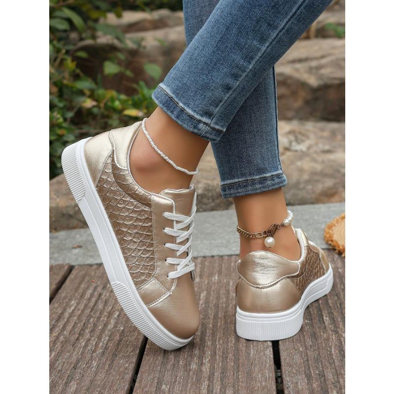 Versatile Casual Flat Sneakers for Women and Fashionable White Sneakers