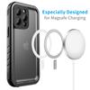 Husă magnetică pentru telefon Magsafe pentru iPhone 13 12 14 Pro Max Husă impermeabilă Protector de ecran încorporat Husă rezistentă la șocuri