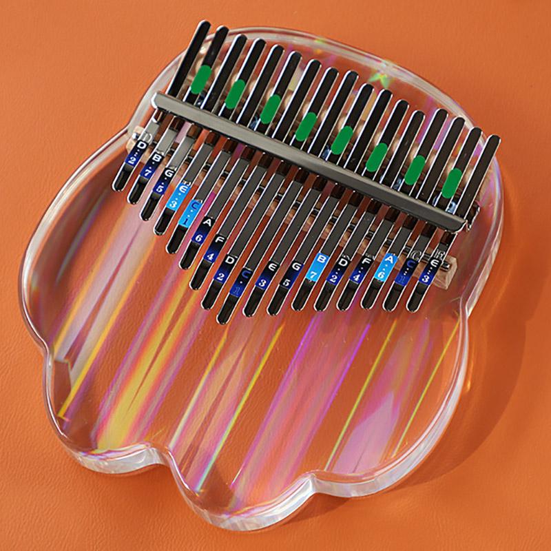 Průhledné Profesionální Kalimba Klávesové Nástroje 17 Tónů Roztomilá Kalimba Krásný Dárek Hudební Nástroj Učení Volný Čas Zábava Prstové Piano