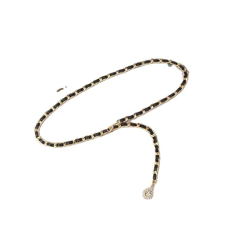 European and American Metal Chain Waist Chain Women's Skirt with Fashionable Decorative Chain Waist Decoration Versatile Ins Trendy Belt