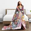 Aggretsuko Flannel Blanket Winter  Warm Soft Bedding Throws for Kids Adult Couch Chair Street Trend Bedspread Sofa Bed Cover