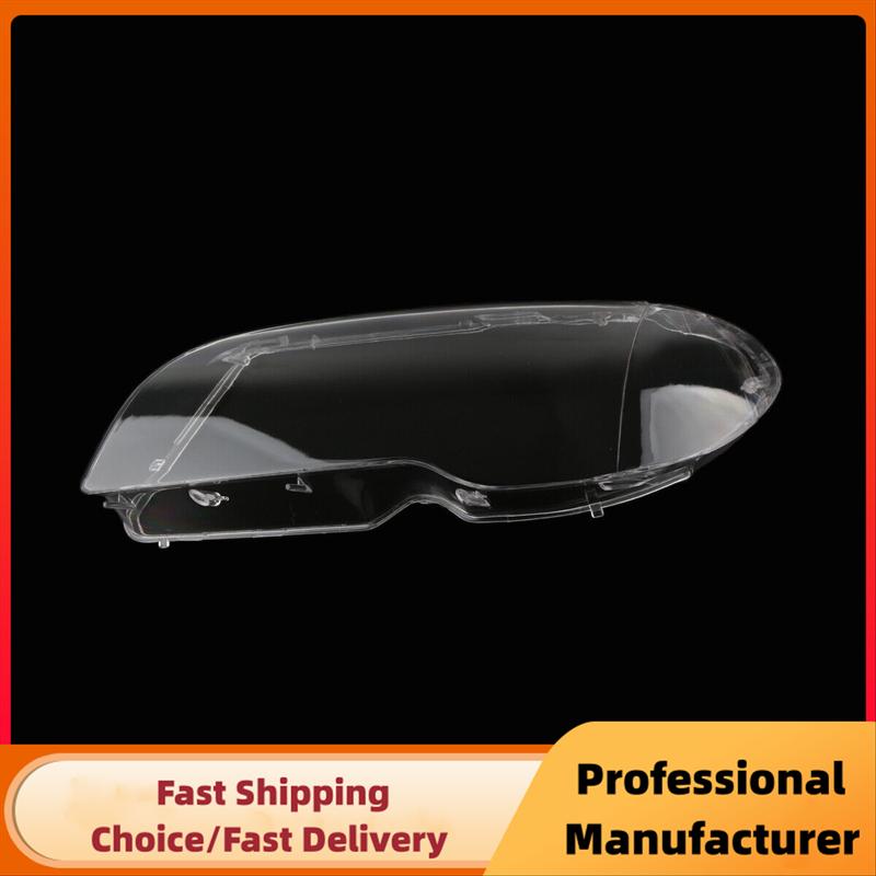 Car Front Headlight Lens Cover For BMW 3-Series E46 2-Door LCI 325 330 Coupe 2003 2004 2005 2006 Clear Headlamp Cover Shell