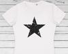 Distressed Star Organic Cotton T-Shirt, Retro Screen Print