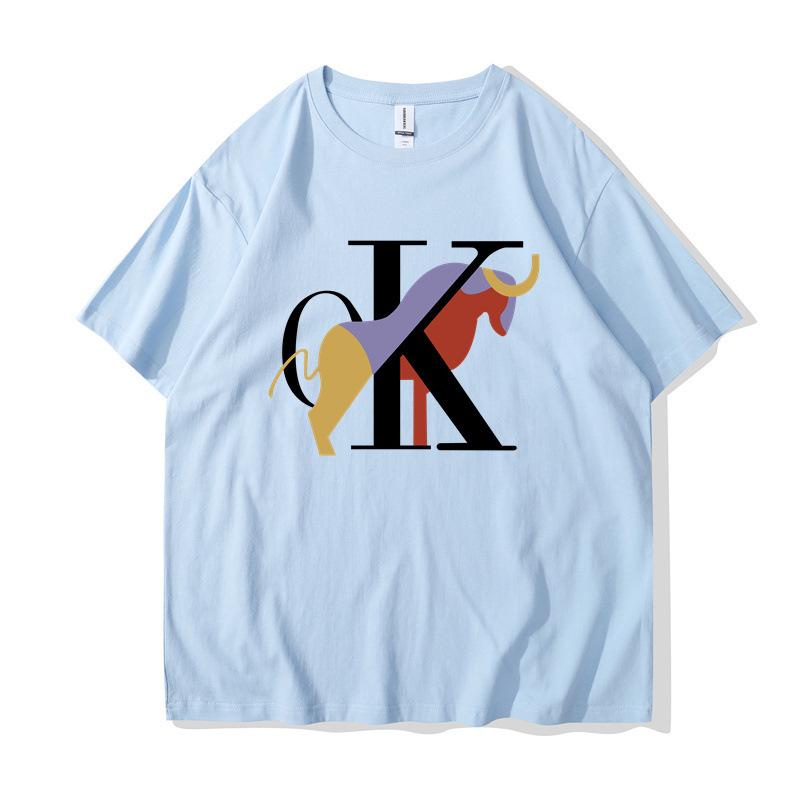 Summer Fashion Women's Letter Printed Short Sleeved Round Neck T-shirts