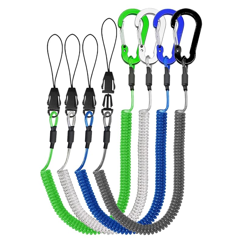 

Спиральный шнур Lix&Rix curl cord В комплекте с карабином и быстросъемными деталями Набор из 4 штук цвета патина, серебро, черный