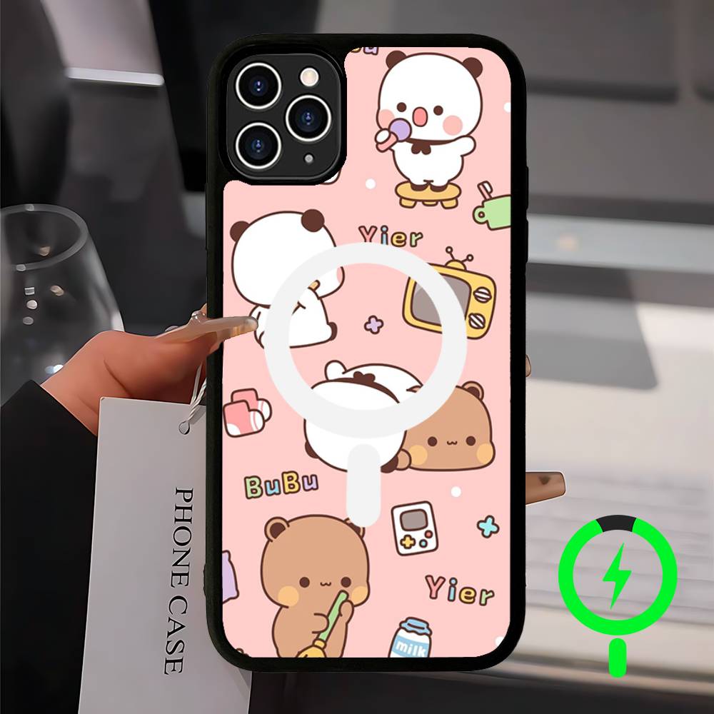 Bubu And Dudu Cute Cartoon Magnetic For Magsafe Phone Case For IPhone 17 Air 16 Pro Max 15 14 13 12 11 Protective Cover