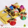 6 Pieces/Set 5CM Christmas Decoration Plastic Color Bell Christmas Tree Accessories Christmas Bell Pendant Home Christmas Decor