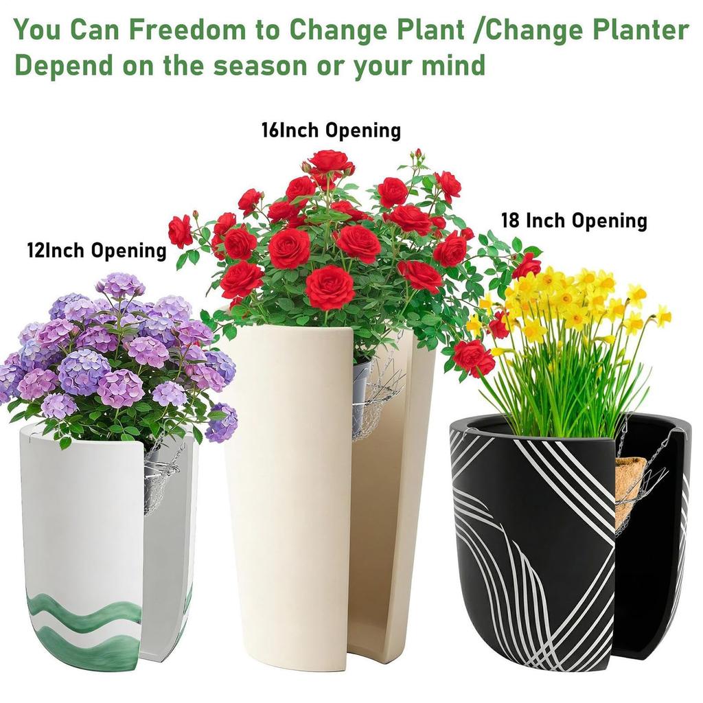 Adjustable Planter Insert, – Rustproof, Chains Fillers Outdoor Indoor, Flower Potted Home Outdoor Indoor Flower Potted