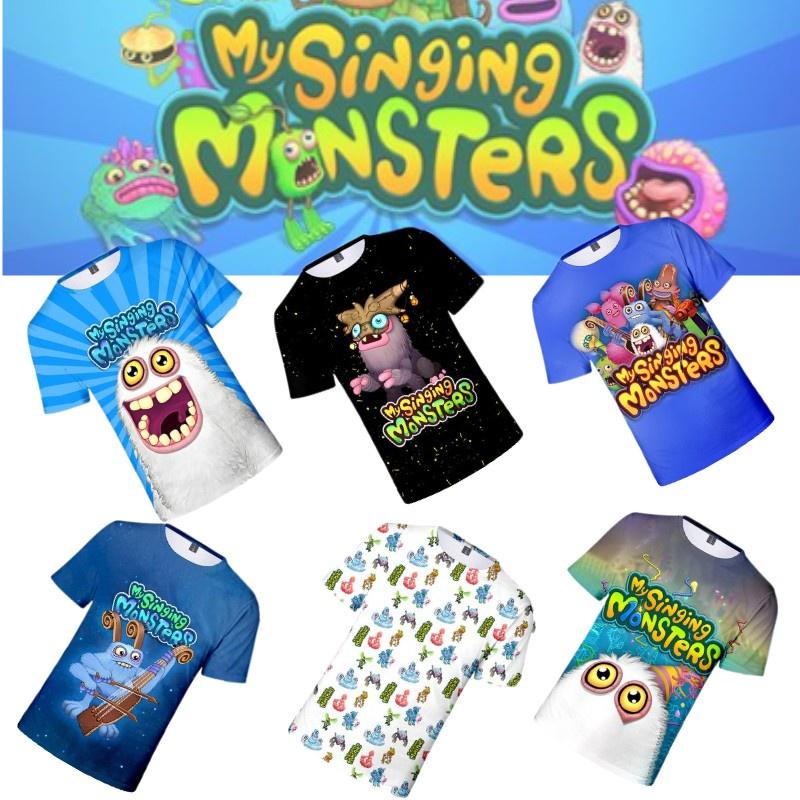 My Singing Monsters Summer T-shirt With Digital Print For Teenagers