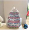 Student Schoolbag Female Letter Print Backpack High School Student Large Capacity Backpack
