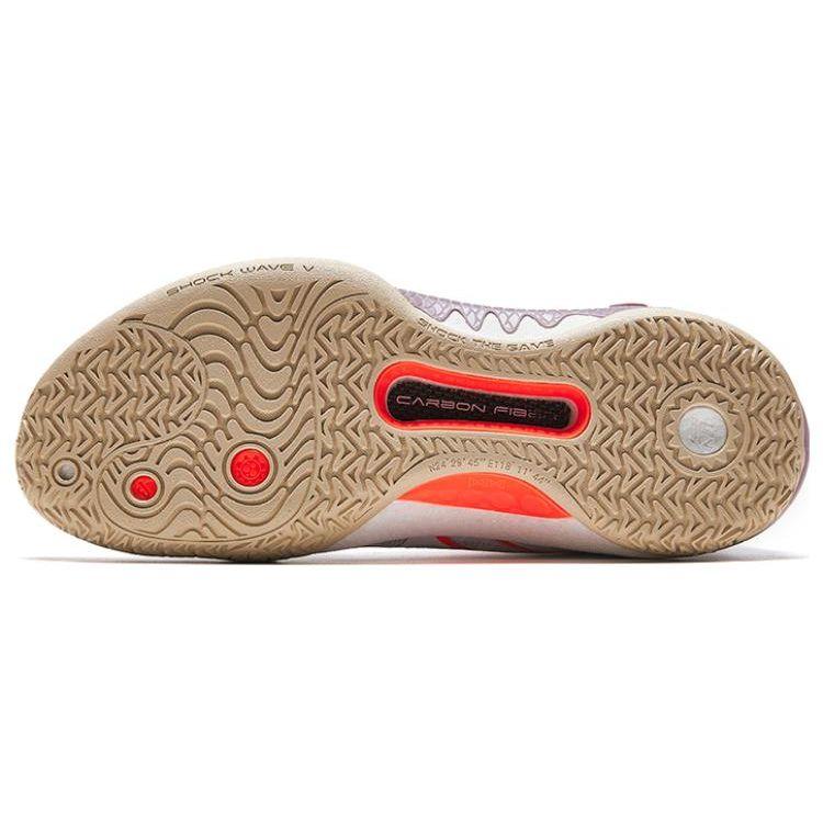 Kyrie Irving X Anta Shock Wave 5 Saltation Men Sneakers White Grey Orange 112331106-1