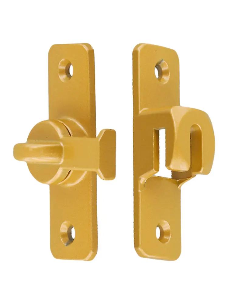 Robust Zinc Alloy Sliding Door Lock 90/180 Degree Design for Home Safety Suitable for Various Doors and Drawers