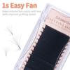 Damman 1 box of 12 rows of easy-fan eyelash extensions, 8-15mm, automatic fan-shaped eyelashes, 0.05/0.07 C/D curvature, easy-blooming eyelashes.