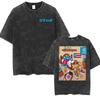 Wholesale Rap Bad Bunny DTMF World Tour Oversized Tshirt for Men Luxurious Fashionable Retro Washed Hiphop Pure Cotton Tshirt