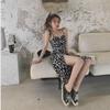 2023 Spring Daisy Floral Women's Slim French Midi Suspender Dress