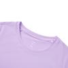 Li Ning Laufserie Einfarbiges Logo Rundhals Atmungsaktiv Vielseitig Kurzarm T-Shirt Damen T-Shirts Helllila ATSV088-2