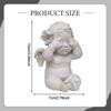 Angel Statue Resin Sculpture Decoration Retro Nordic Style Desktop Ornament for Living Room