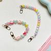 Color Pearl Mobile Phone Case Portable Chain Diy Lanyard Bow Love Wind Lanyard Anti-Drop Small Fresh