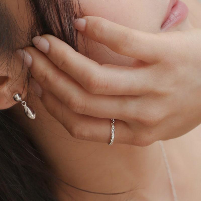 SULTANA Raw Stone Open Ring