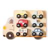Mamimami Home Mini Car Wooden Puzzle Toy 7 Piece Set Shape Matching Educational Toy Vehicle 0 To 1 Year Old 2 Year Old 3 Year Old Baby Newborn Gift