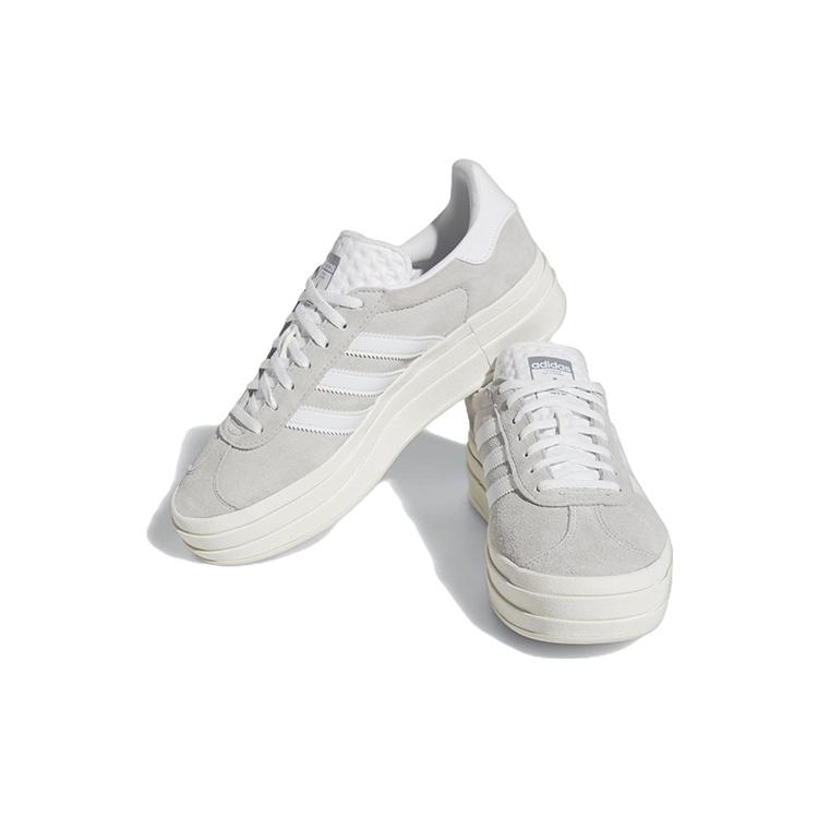 New Adidas Women's Gazelle Bold 'Grey White' Women's HQ6893