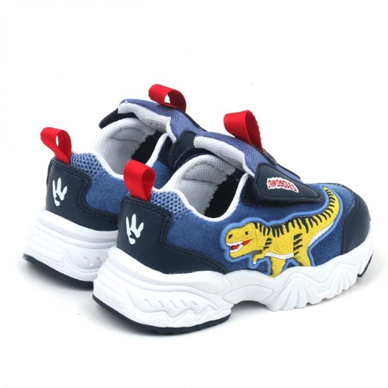 Tobbox Dinosoles T Rex Velcro Baby leaTher Navy dnkcd3Tsbb11nvy