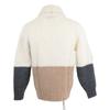 Brunello Cucinelli [Excellent Condition/Domestic Authentic] Cashmere/Silk/Alpaca Blend Shawl Collar Knit Cardigan/ Tops 44 Ivory/Beige/GrayUsed