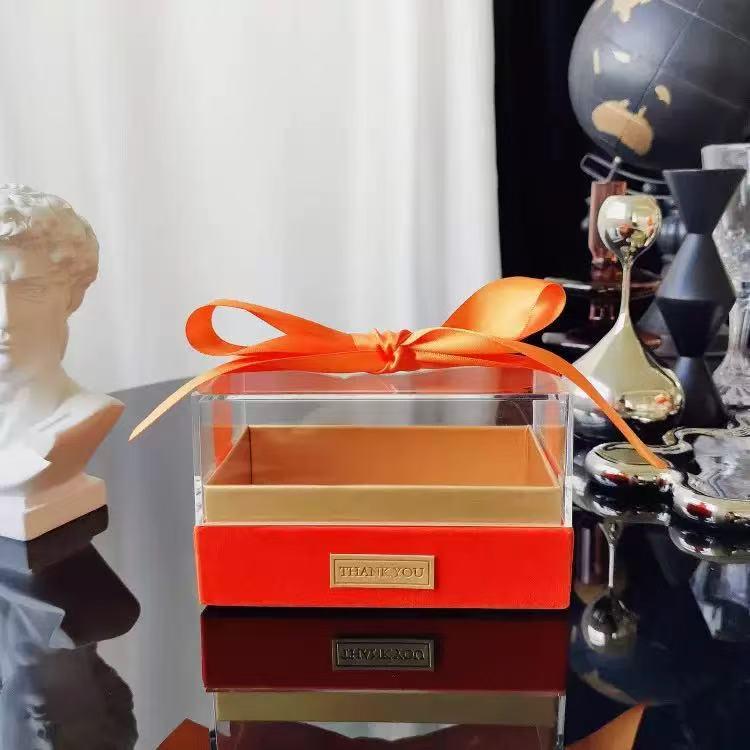 Прозора Прямокутна Подарункова Коробка для Весіль, Днів Народження, Помади, Парфумерії, Цукерок та Сувенірів