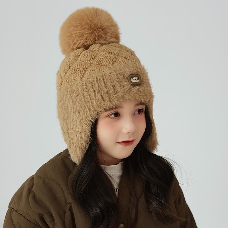 Knit Hat For Girls And Boys With Thermal Fleece Warmth For Winter And Fall Season