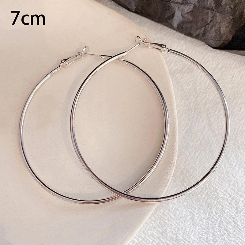 Classic Simple Exaggerate Big Geometric Circle Hoop Earrings For Women Temperament Fashion Korean Dangle Party Jewelry Accessory
