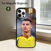 R-Ronaldo Cool CR7 Fußball Handyhülle Für iPhone17,16,15,14,13,12,11 Plus,Pro Magnetisch Für Magsafe Kabelloses Laden