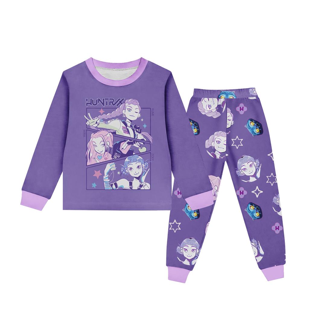 Children's Round Neck Long Sleeve Cartoon Suit