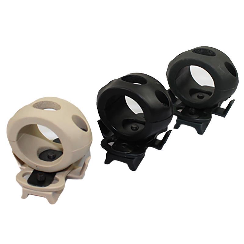 MICHIBHFAST Helmet Flashlight Clip: Quick-Release Cycling Rail Mount for Outdoor Use