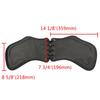 Black For Kawasaki Sportster Suzuki Yamaha Leather Heat Saddle Shield Deflector