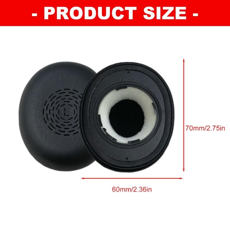 Comfortable Noise Reducing Ear Pad Sponge Replacement Ear Cushions Secure Seal For Evolve2 65Flex Headsets Earpads