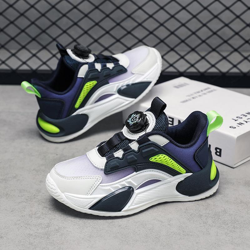 Classmate 2025 Girl Daddy Shoes Lightweight Running Shoes Sneakers Rotating Buckle Summer Children Casual Breathable Boys